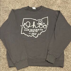 Ohio The Buckeye State Gray Sweater